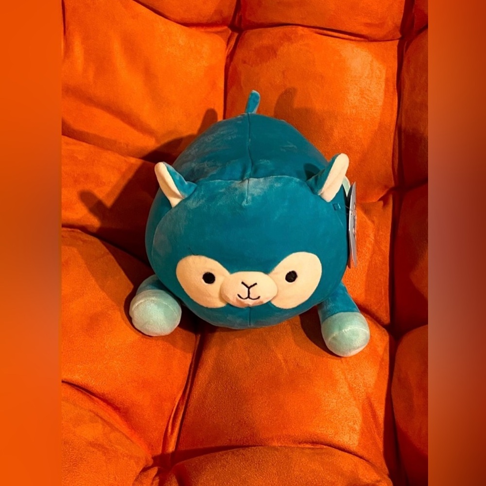 NWT Squishmallows 10” Pierre Alpaca blue and white Cuddlers *sold out online*